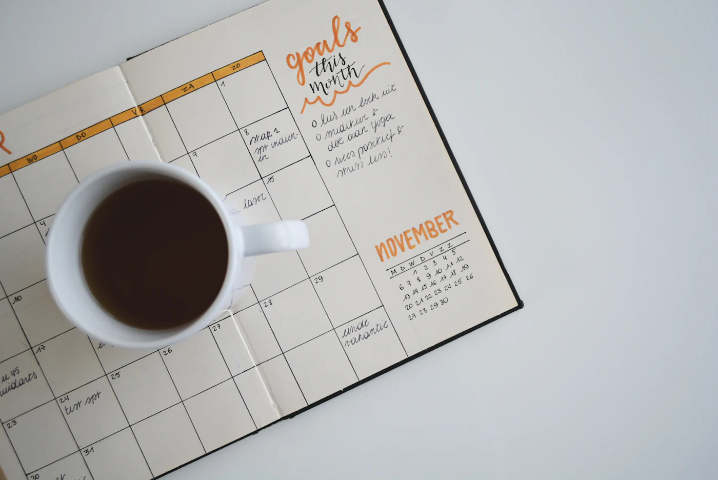 calendar with the date circled